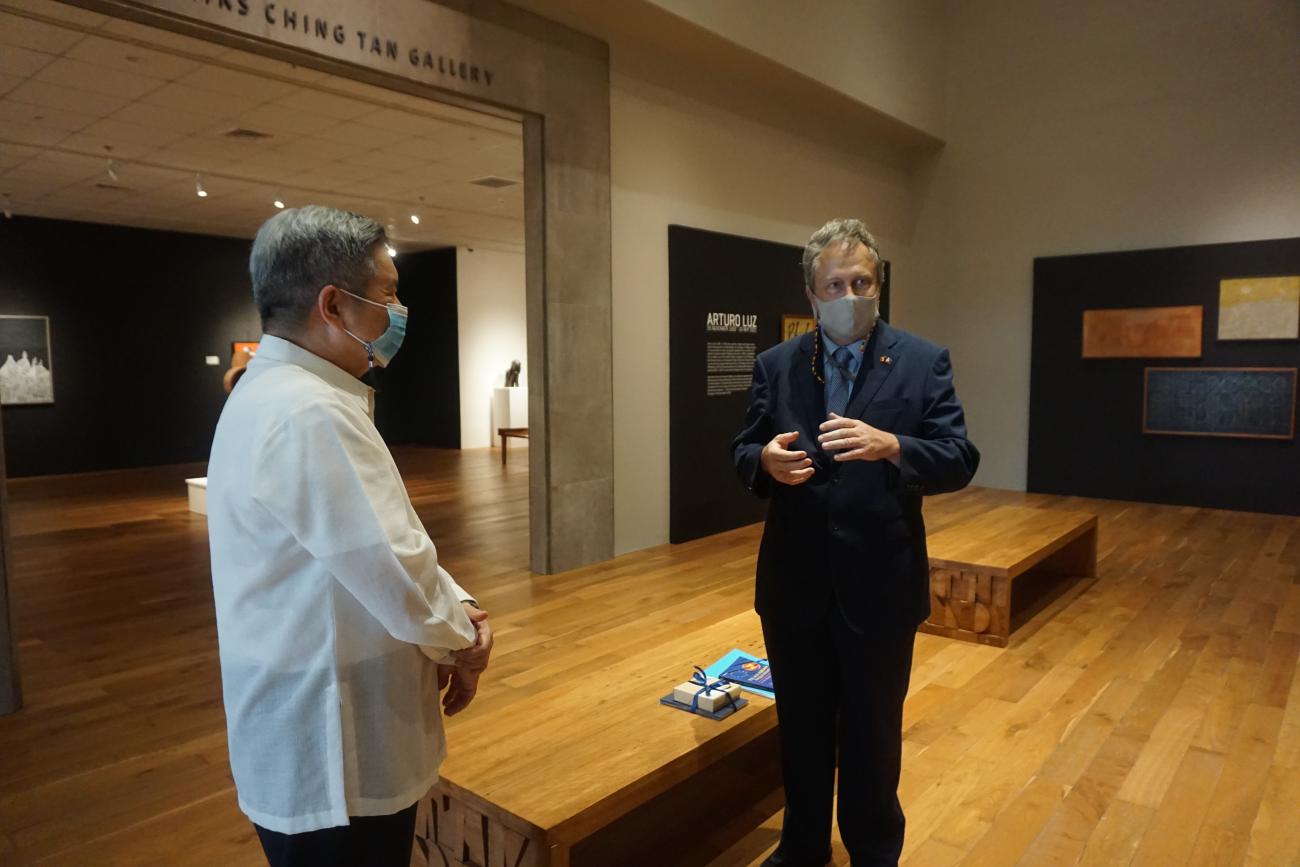 Fr Roberto Yap SJ and Amb Michel Parys