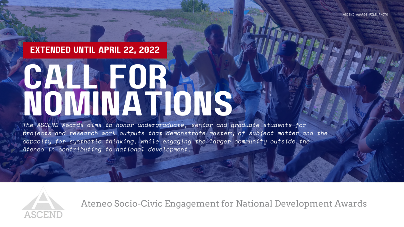 ASCEND2022 Call for Nominations Extended