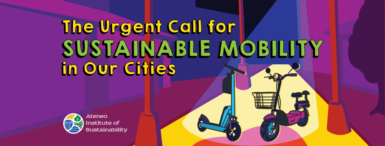 Article title: The Urgent Call for Sustainable Mobility and photos of an Electric Scooter and an Electric Bicycle
