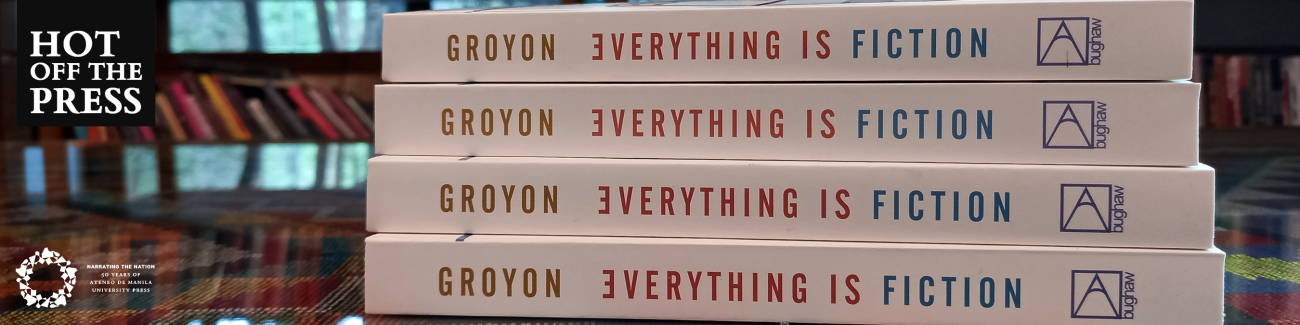 Book spine of Everything Is Fiction by Vince Groyon