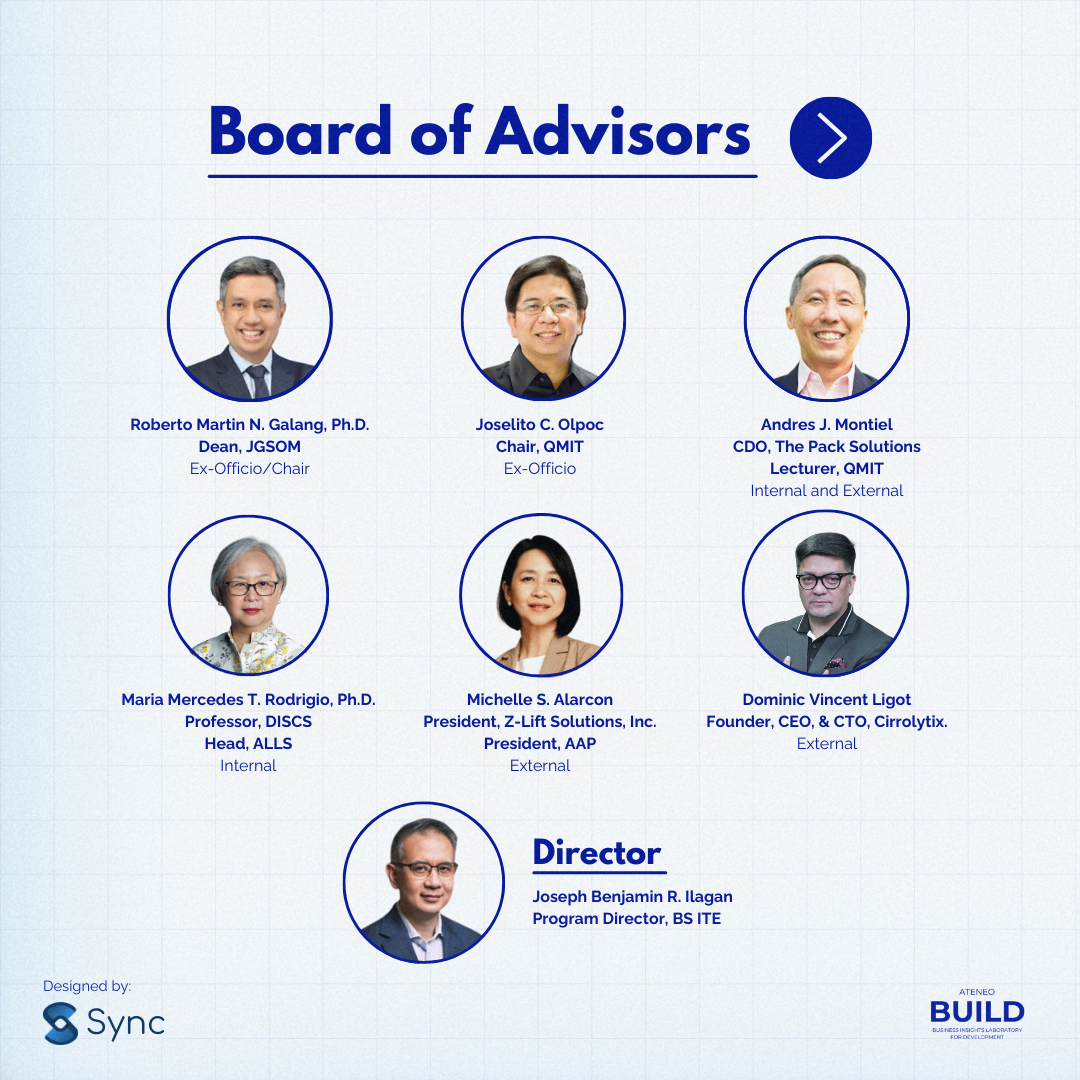 Ateneo BUILD Board of Advisors and Directore