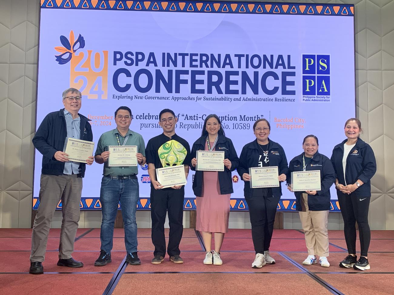 The Ateneo School of Government participated in the 2024 PSPA International Conference.