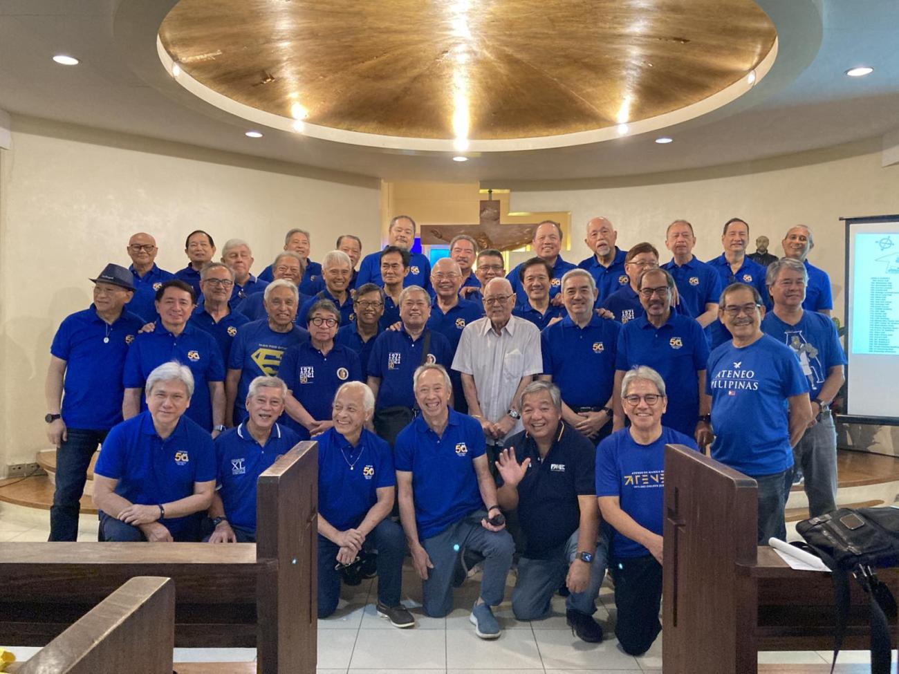 Ateneo College Batch 1975 Celebrates Their 50th Golden Jubilee Anniversary with a Mass and Campus Tour