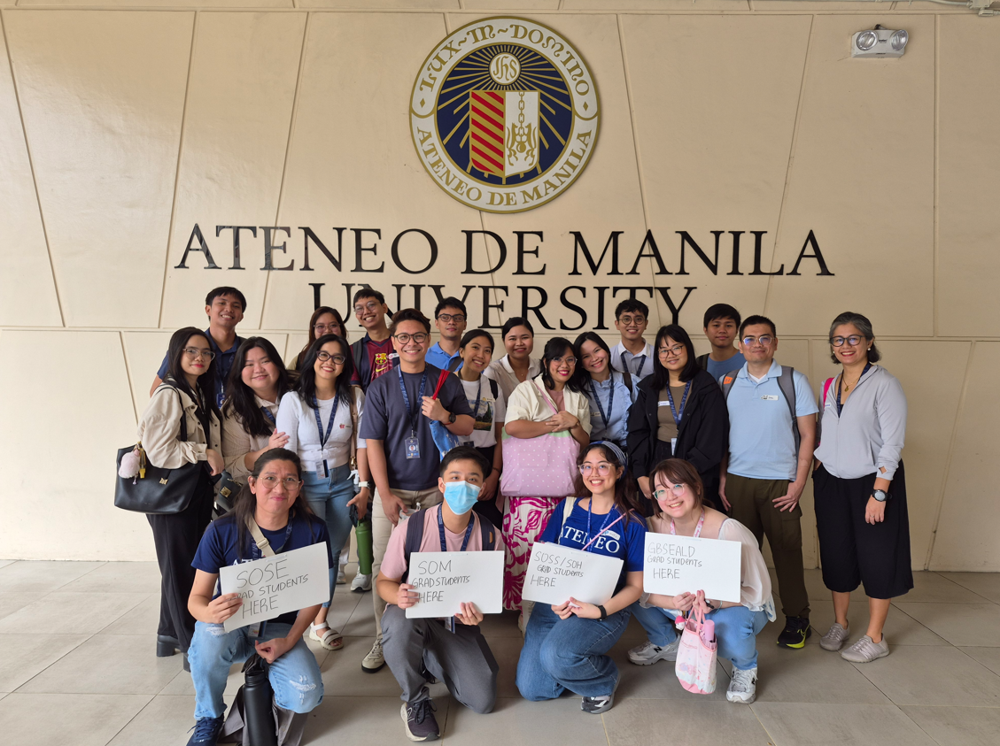 New graduate students gather for a photo
