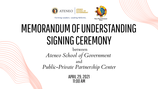 ASG-PPP MOU Signing