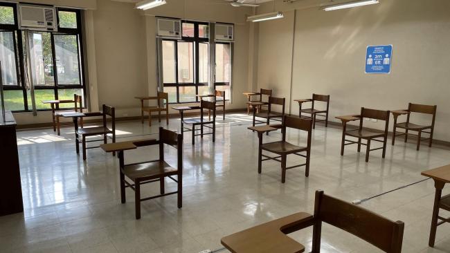 CTC classroom ready for limited face to face classes