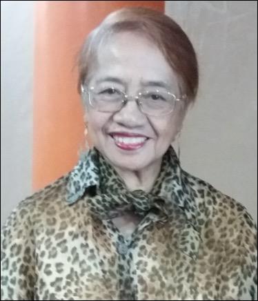 Ms. Esther M. Pacheco, former Director of the Ateneo University Press from 1972 to 2003