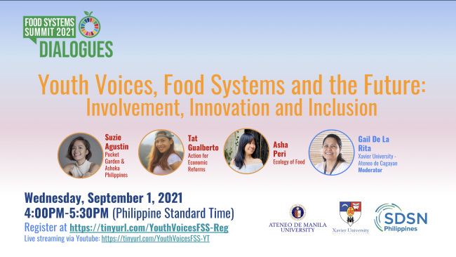 Youth Voices, Food Systems and the Future: Involvement, Innovation and Inclusion
