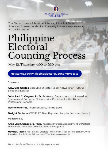 PH electoral counting process forum