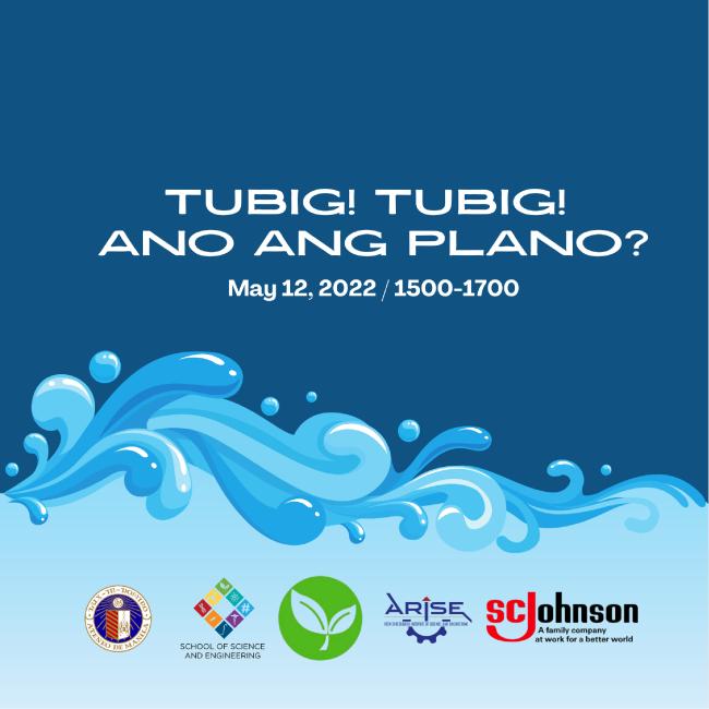 Publication material of the event showing organizing bodies, the School of Science and Engineering, the Department of Environmental Science, the Ateneo Research Institute of Science and Engineering, and SC Johnson and Son, Inc.