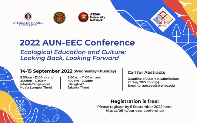2022 AUN-EEC Conference, "Ecological Education and Culture: Looking Back, Looking Forward"