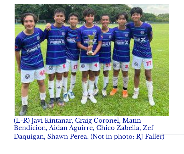 Eight members of the Malaya FC U15 team are from AJHS.