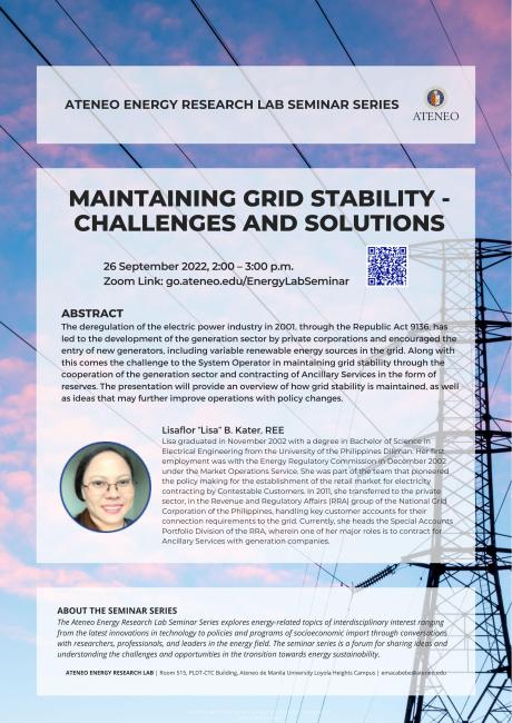 Maintaining Grid Stability - Challenges and Solutions Poster