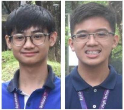 PAYA chess gold medalists Gian Alingog and Tiel Blanca 