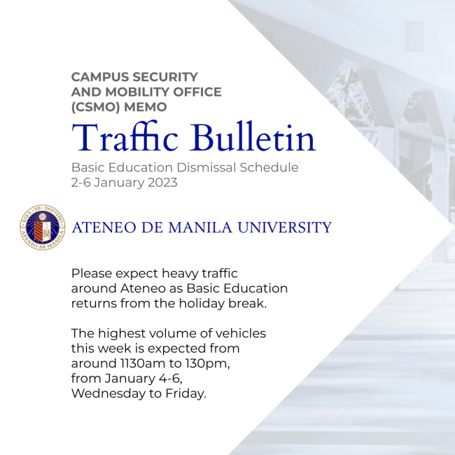 Traffic Bulletin 01022023