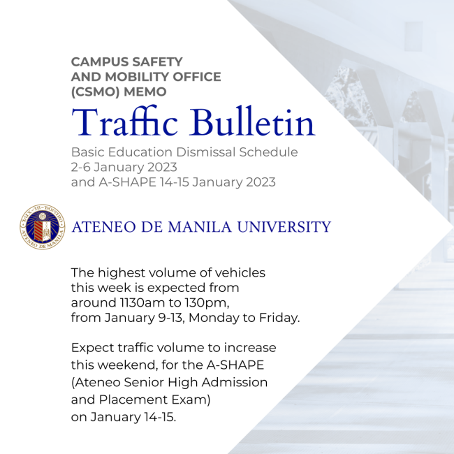 Traffic Bulletin 010923