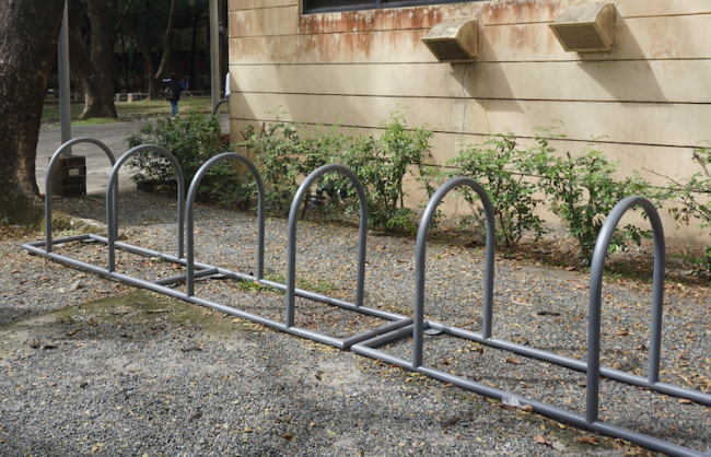 New bike racks at the Loyola Schools