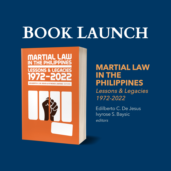 Book Launch | Martial Law in the Philippines: Lessons and Legacies, 1972-2022