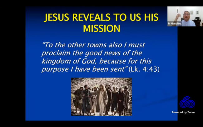 Jesus reveals His mission  
