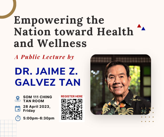 Poster - Lecture - Dr. Jaime Z. Galvez Tan