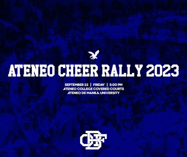 Ateneo Cheer Rally on Sept 22 5 pm College Covered Courts