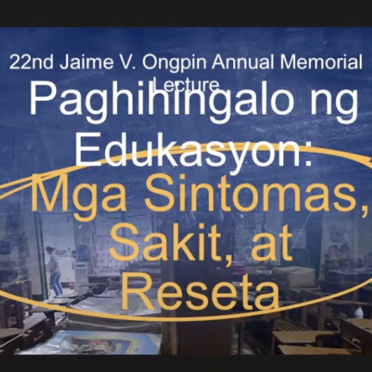 22nd Jaime V Ongpin Annual Memorial Lecture