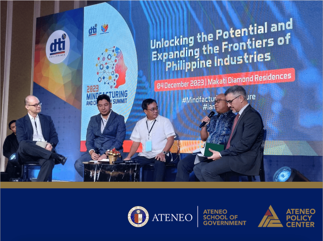 Ateneo Policy Center economist speaks on industrial policy in the post-pandemic poly-crisis world at DTI event
