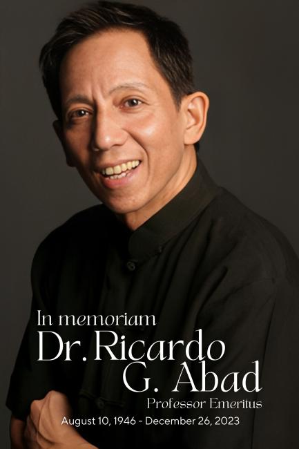 In Memoriam: Dr. Ricardo G. Abad