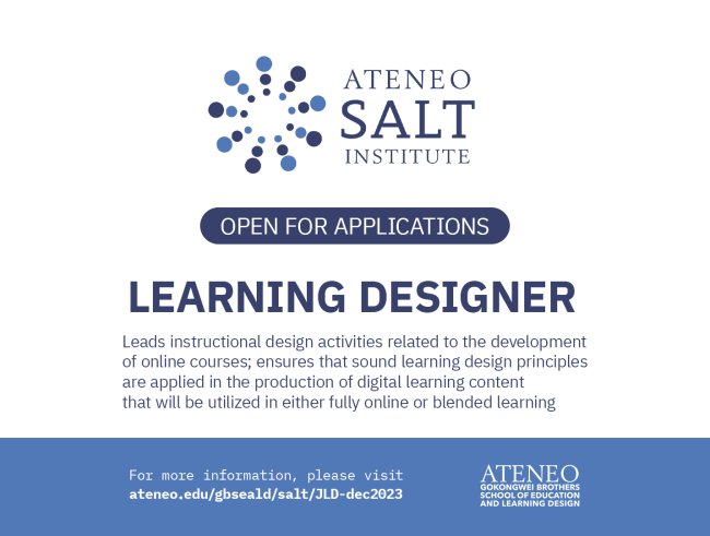 SALT Hiring Learning Designer