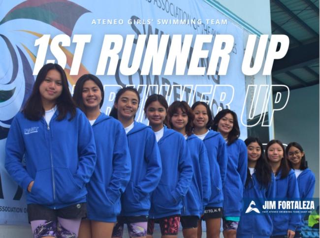 The 1st runner-up finish of the Blue Eagle girls at the UAAP Season 86 Swimming Championships is a school-best performance