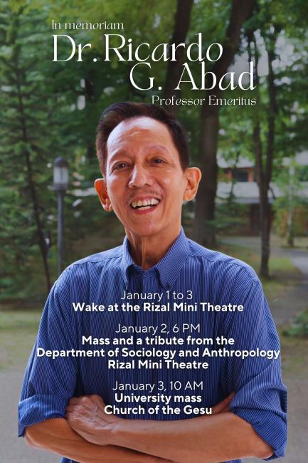 Mass and Tributes for Dr. Ricardo G. Abad