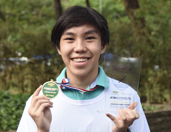 Anton Bugaoan, champion of the JHS individual category 