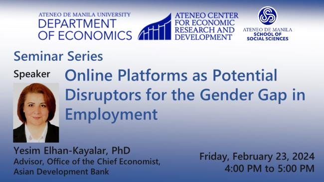 Online Platforms as Potential Disruptors for the Gender Gap in Employment