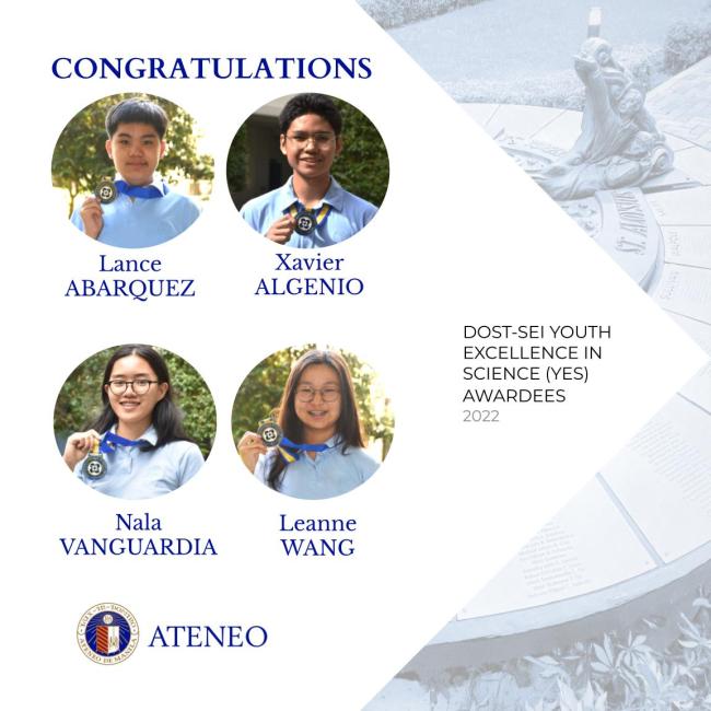The YES medalists from ASHS for 2022 
