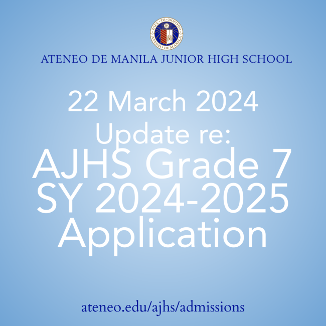 22 March 2024 Update for G7 applicants SY 2024-2025  