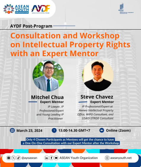 Poster for the IP Workshop with ASEAN Youth