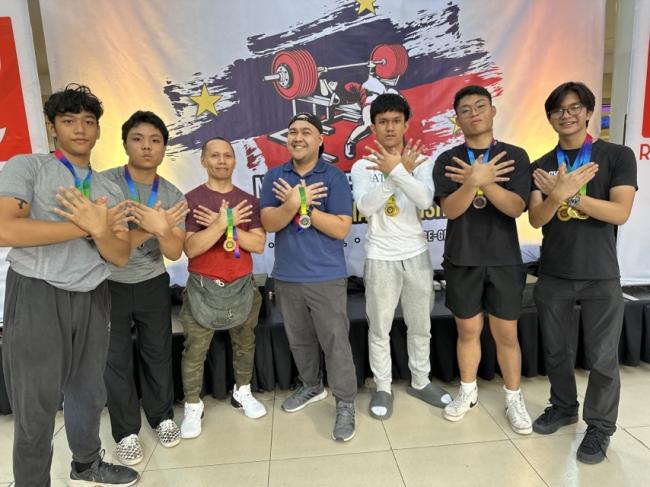 The AJHS powerlifters are the Best Team awardees of the 2024 Bench ChampionshipsPress 