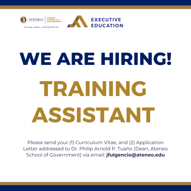 Training Assistant Position
