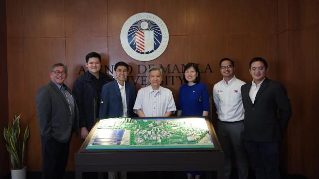 Representatives of Ateneo, SolX, and Shell Energy Philippines