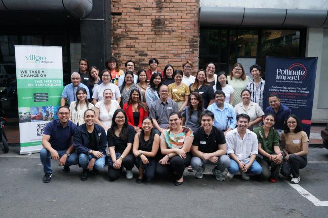 Image: Peer Powered Workshop - Manila Participants; photo by Pollinate Impact