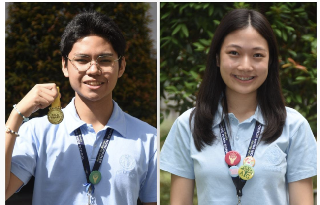 TIMO heat round gold medalists Algenio (left) and Lee 