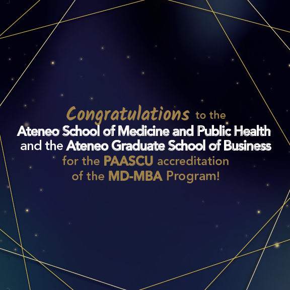 ASMPH and AGSB MD-MBA Program is PAASCU Accredited