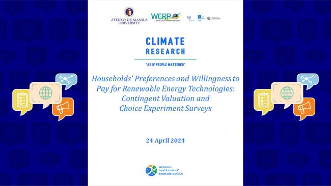 Climate Research 2024 Webinar 1