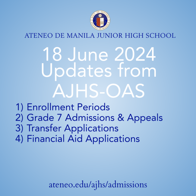 Updates from the AJHS-OAS  (18 June 2024) 