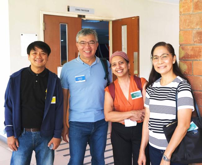 Dr. Basas of UST, Dr. Mendoza of ADMU, Dr. Ibita and Dr. Cacho of DLSU