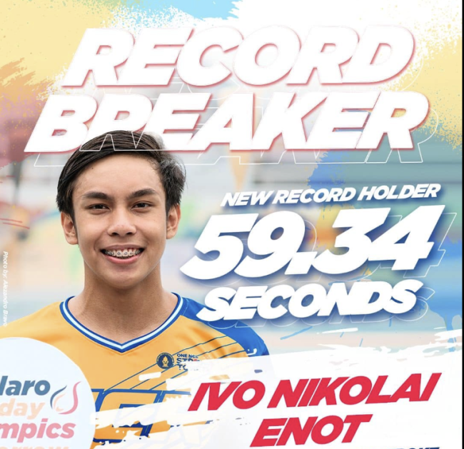 Ivo Enot new Palarong Pambansa 2024 record 