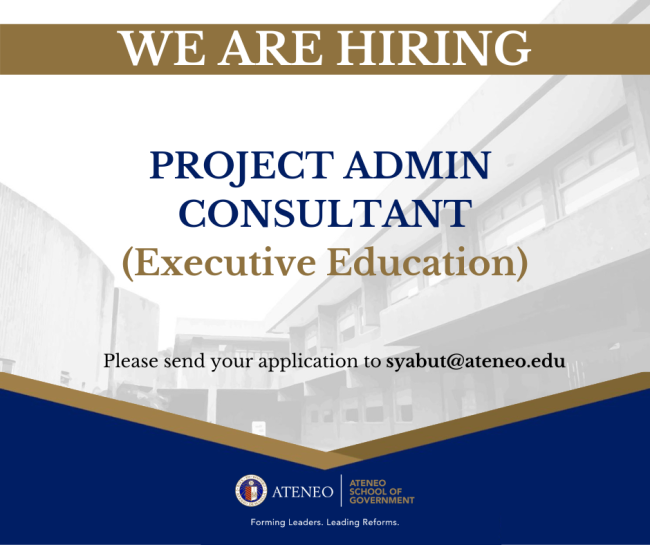 Hiring Project Admin Consultant