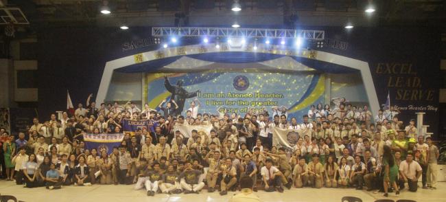 Participants of the first ever Jesuit Schools Scouting Network (JSSN) Camp pose for posterity 