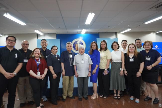 Jesuits Fr. Kit Bautista, SJ, Fr. Bobby Yap, SJ, and Fr. Bert Ampil, SJ with PReP-PUSH Executive Committee members.