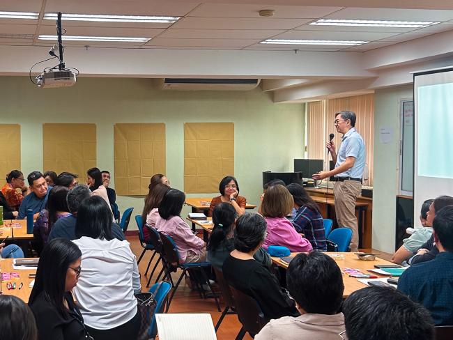 Fr Johnny Go leading a Futures Workshop